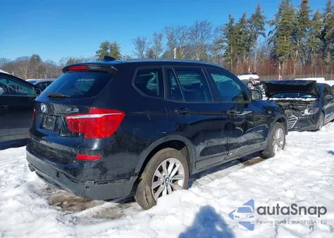 2016 BMW X3 xDrive28I z USA, uszkodzony, nr VIN 5UXWX9C53G0D76642